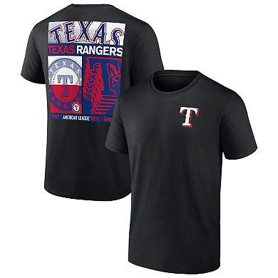 Men's Profile Black Texas Rangers Big & Tall Two-Sided Graphic T-Shirt