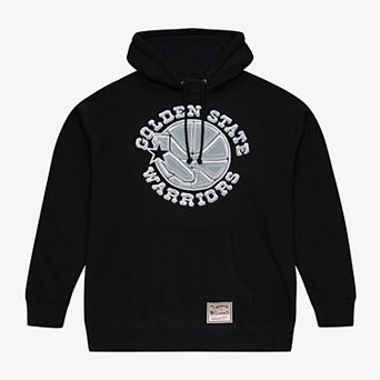Men's Mitchell & Ness Black Golden State Warriors Chrome Hoodie