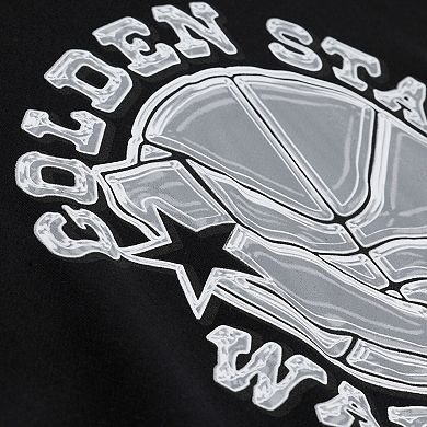Men's Mitchell & Ness Black Golden State Warriors Chrome Hoodie