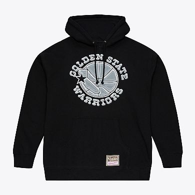 Men's Mitchell & Ness Black Golden State Warriors Chrome Hoodie