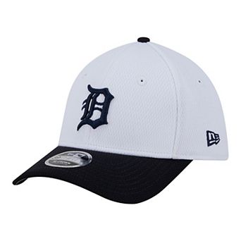 Youth New Era White/Navy Detroit Tigers Baseball 39THIRTY M-Crown Flex Hat