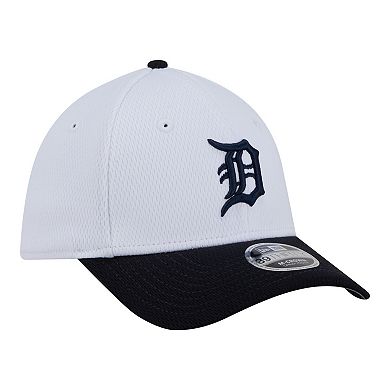 Youth New Era White/Navy Detroit Tigers Baseball 39THIRTY M-Crown Flex Hat