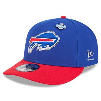 Youth New Era Royal/Red Buffalo Bills 2026 NFL Draft Pre-Curved 9FIFTY Snapback Hat