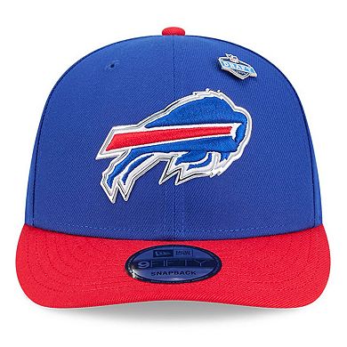 Youth New Era Royal/Red Buffalo Bills 2026 NFL Draft Pre-Curved 9FIFTY Snapback Hat