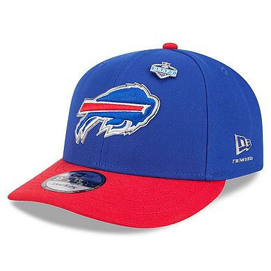 Youth New Era Royal/Red Buffalo Bills 2026 NFL Draft Pre-Curved 9FIFTY Snapback Hat