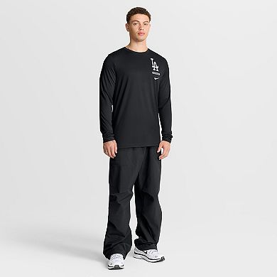 Men's Nike Black Los Angeles Dodgers 2-Hit Legend Dri-FIT Long Sleeve T-Shirt
