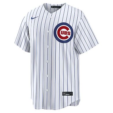 Men's Nike Michael Busch White Chicago Cubs Home Replica Jersey