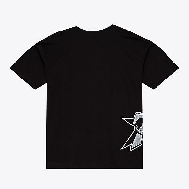 Men's Mitchell & Ness Black Philadelphia 76ers Chrome Heritage T-Shirt