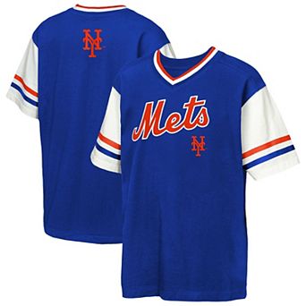 Youth Outerstuff Royal New York Mets Big League Base Runner Ringer T-Shirt