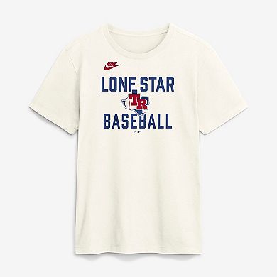 Men's Nike Cream Texas Rangers Cooperstown Collection ‘70s-Inspired T-Shirt