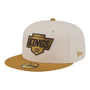 Men's New Era Cream/Tan Los Angeles Kings Colorpack Two-Tone 59FIFTY Fitted Hat