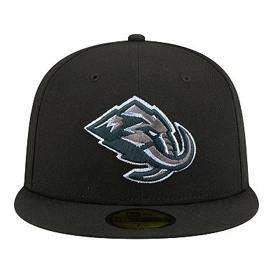 Men's New Era Black Utah Mammoth Color Pop 59FIFTY Fitted Hat