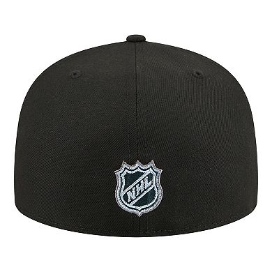 Men's New Era Black Utah Mammoth Color Pop 59FIFTY Fitted Hat