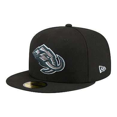 Men's New Era Black Utah Mammoth Color Pop 59FIFTY Fitted Hat