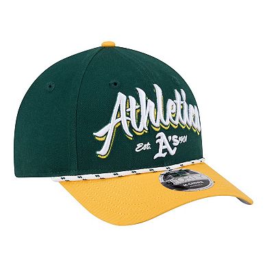 Men's New Era Green/Gold Athletics Team Loyal 9FORTY M-Crown Adjustable Hat