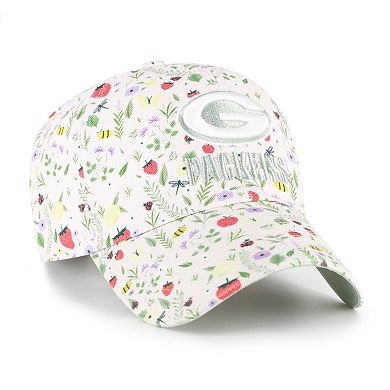 Women's '47 Light Pink Green Bay Packers Posey Clean Up Adjustable Hat