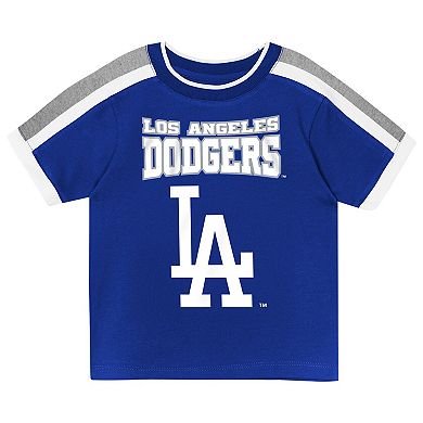Toddler Outerstuff Royal Los Angeles Dodgers Ground Ball T-Shirt & Shorts Set