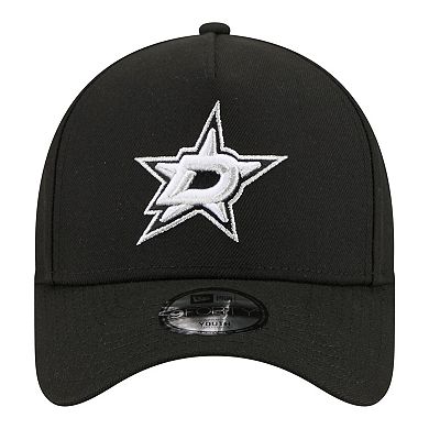 Youth New Era Black Dallas Stars 9FORTY A-Frame Adjustable Hat