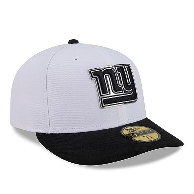 Men's New Era White/Black New York Giants 2026 NFL Draft Pre-Curved 59FIFTY Fitted Hat