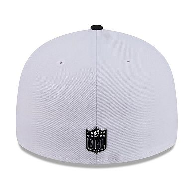 Men's New Era White/Black New York Giants 2026 NFL Draft Pre-Curved 59FIFTY Fitted Hat
