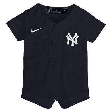 Newborn Nike Navy New York Yankees Alternate Replica Romper Jersey