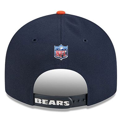 Youth New Era Navy/Orange Chicago Bears 2026 NFL Draft Pre-Curved 9FIFTY Snapback Hat