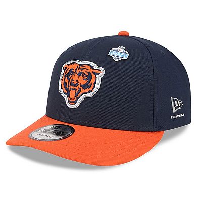 Youth New Era Navy/Orange Chicago Bears 2026 NFL Draft Pre-Curved 9FIFTY Snapback Hat