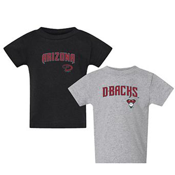 Toddler Black/Gray Arizona Diamondbacks Logo 2-Pack T-Shirt Set