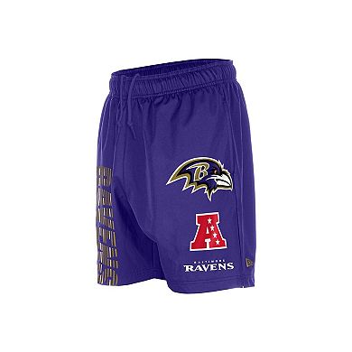 Men's New Era Purple Baltimore Ravens Match Shorts
