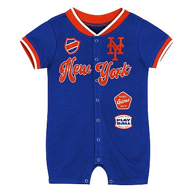 Newborn Outerstuff Royal New York Mets Pinch Coverall