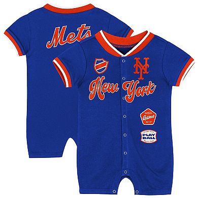 Newborn Outerstuff Royal New York Mets Pinch Coverall