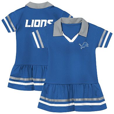 Girls Toddler Outerstuff Blue Detroit Lions Star Player Dress