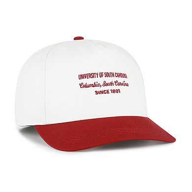 Men's '47 White South Carolina Gamecocks Contemporary Basics Two-Tone Hitch Adjustable Hat