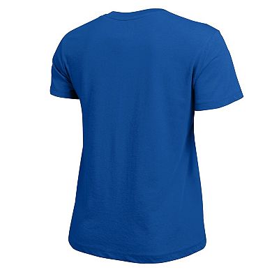 Women's Champion Blue Vancouver Canucks Wordmark Lockup T-Shirt