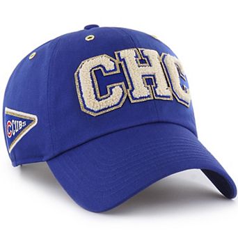 Men's '47 x Stoney Clover Lane Royal Chicago Cubs Acro Charm Clean Up Adjustable Hat
