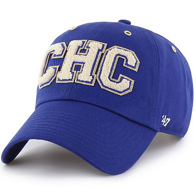 Men's '47 x Stoney Clover Lane Royal Chicago Cubs Acro Charm Clean Up Adjustable Hat
