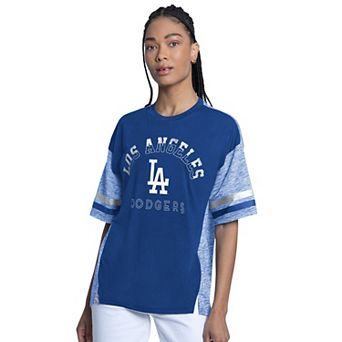Women's G-III 4Her by Carl Banks Royal Los Angeles Dodgers Off-Season Oversized Top