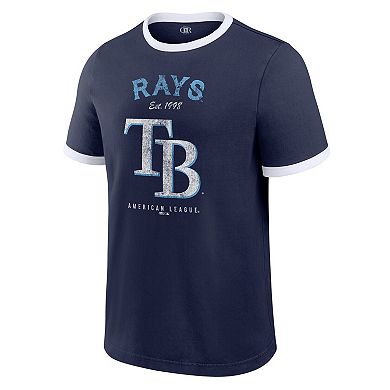 Men's Darius Rucker Collection by Fanatics Navy Tampa Bay Rays Washed Ringer T-Shirt