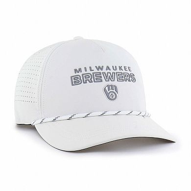 Men's '47 White Milwaukee Brewers Forward Vault Hitch Adjustable Hat