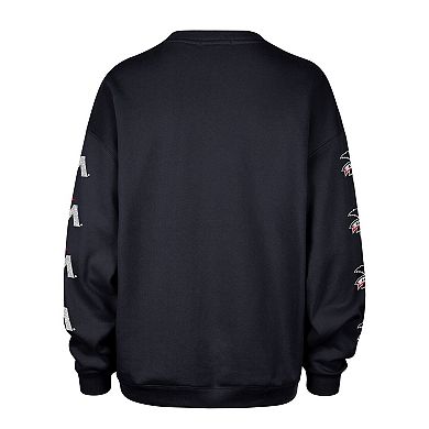 Women's '47 Navy Minnesota Twins Trendy Team Go Big Oversized Sweatshirt