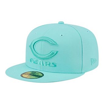 Men's New Era Turquoise Chicago Bears Color Pack 59FIFTY Fitted Hat