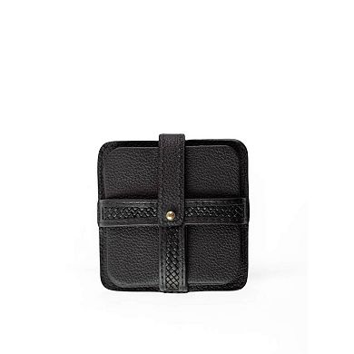 Woven Square Coasters Set of 4 with Holder