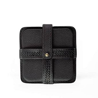 Woven Square Coasters Set of 4 with Holder