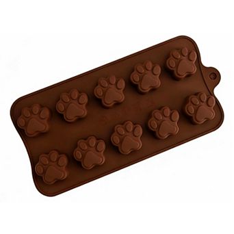 Silicone Mold for Mini Dog Treats & Chocolate Drops (3.9 x 8.3 Inch)