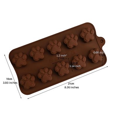 Silicone Mold for Mini Dog Treats & Chocolate Drops (3.9 x 8.3 Inch)
