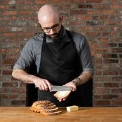 Babish High-Carbon 1.4116 German Steel 6.5 Inch Full Tang Razor Sharp Blade Santoku Knife