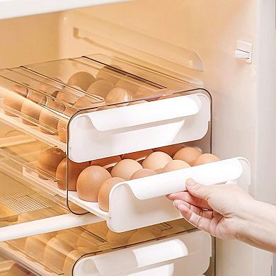 Stackable Egg Holder Drawer for Refrigerator - Stores up to 32 Eggs