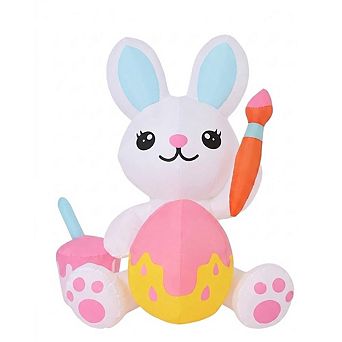 Easter Inflatable Bunny LED Yard Decor