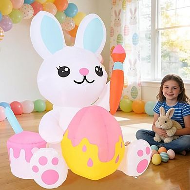 Easter Inflatable Bunny LED Yard Decor