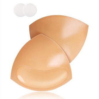 Double Sided Sticky Bra Inserts Reusable Push Up Lift Self Adhesive Bra Pads for Bikini Swimsuit Bra